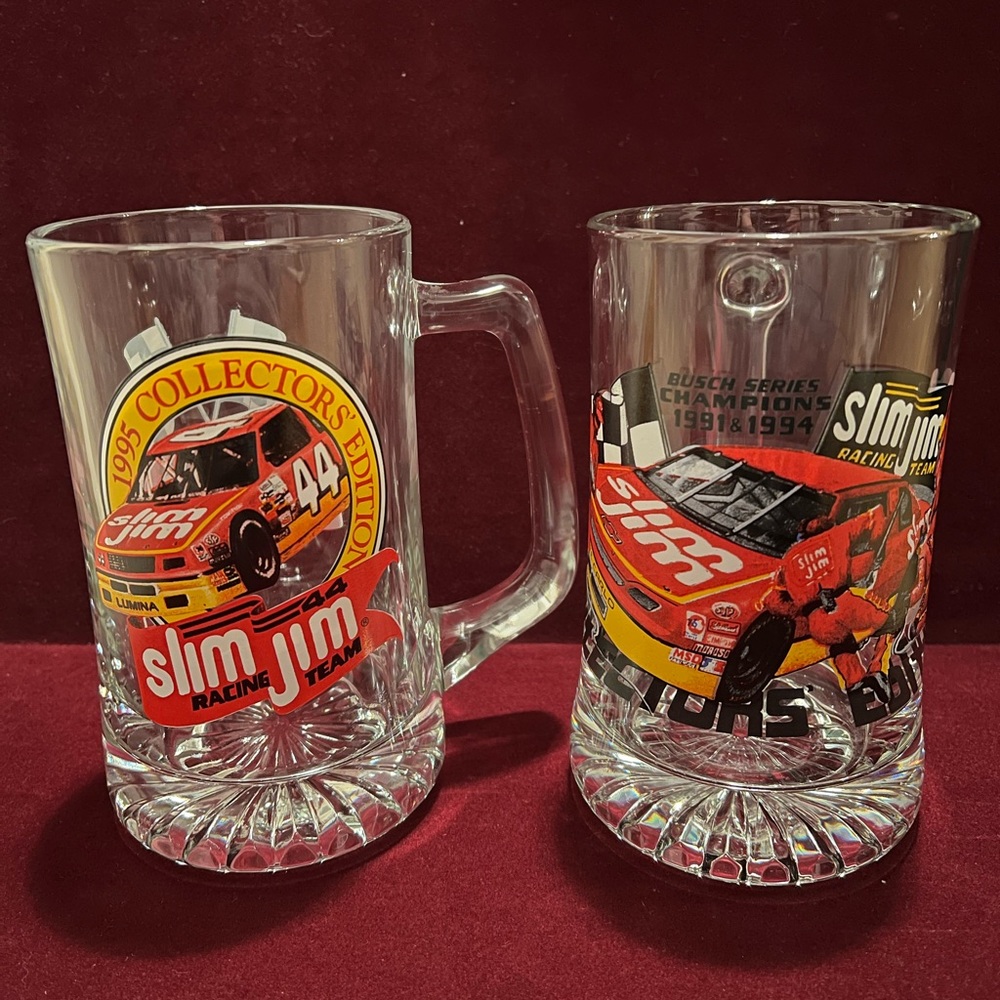 Vintage NASCAR Busch Series Slim Jim Mugs